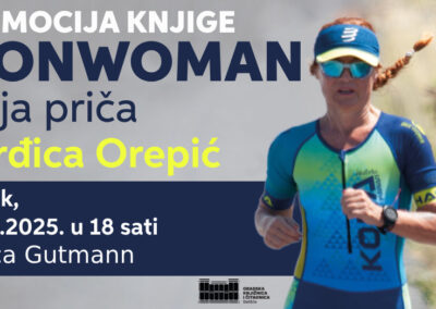 Najava promocije knjige “Ironwoman” Đurđice Orepić